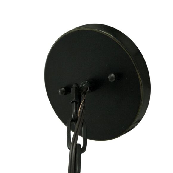 Mid Century Modern Bronze Ceiling Mount Light Geometric Chandelier Pendant Lamp - Picture 4 of 5